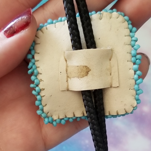 Vintage Seed Bead Bolo - Picture 4 of 4